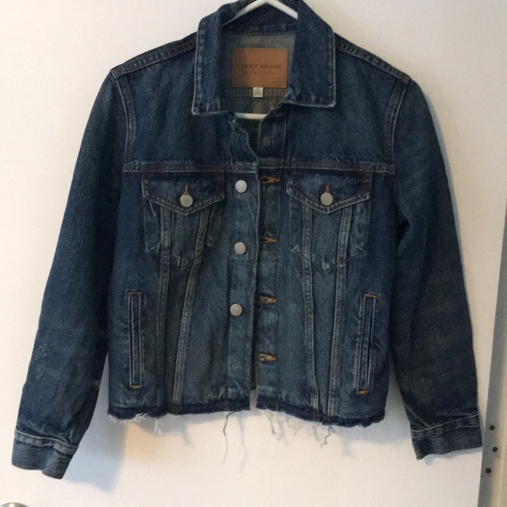 Lucky Brand distressed jean jacket
